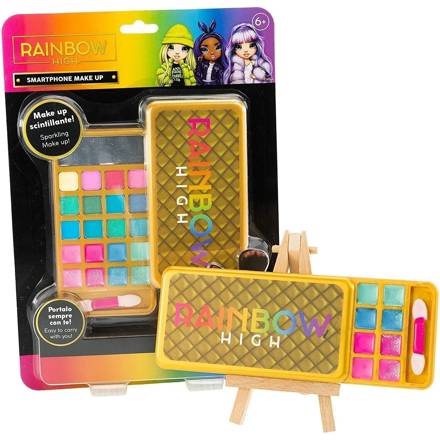 Набір для макіяжу у формі смартфону RAINBOW HIGH, 18,5x26 см
