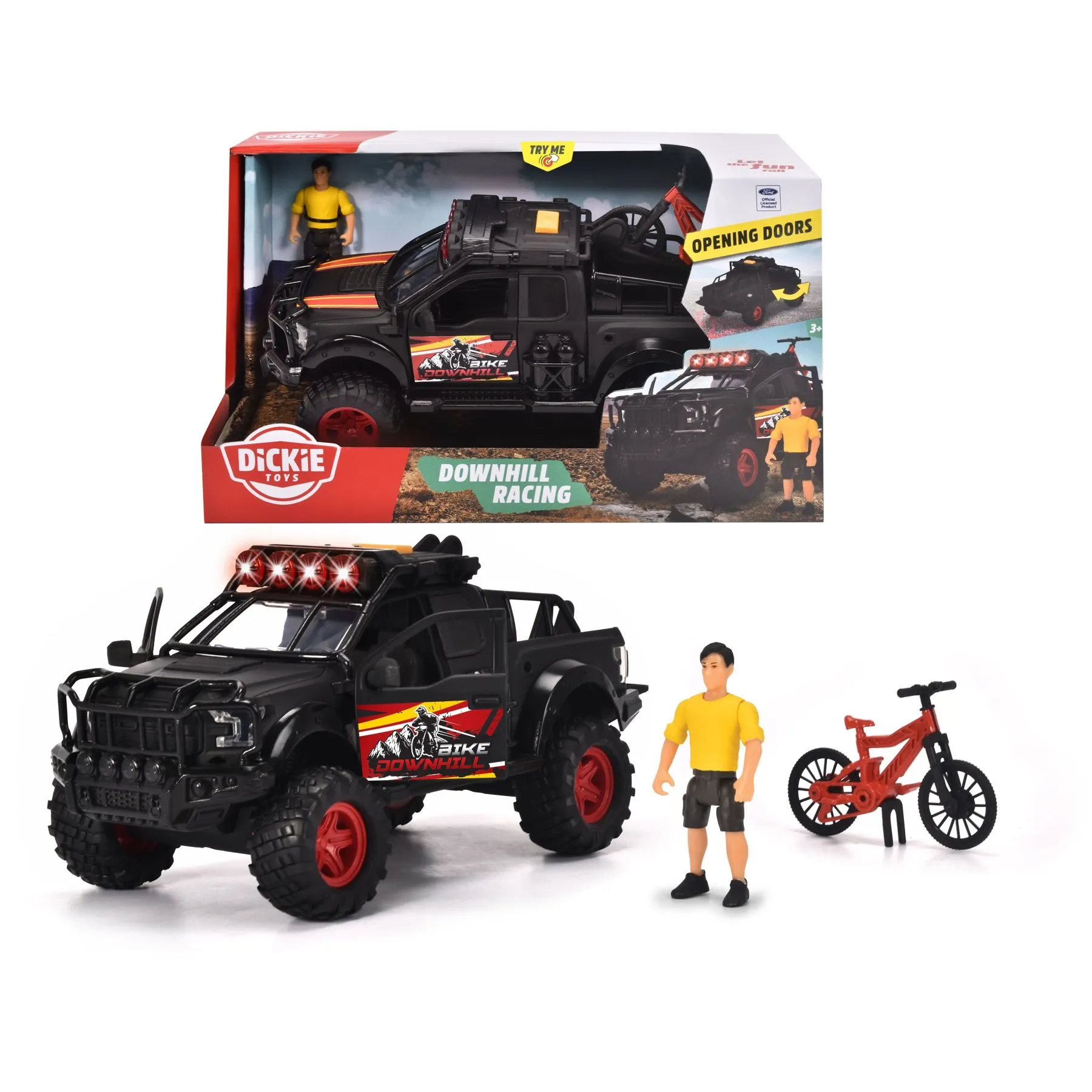 Ігровий набір &quot;Швидкісний спуск&quot; з позашляховиком зі звук. та світл. ефектами, фігурко, 25 см, 3+