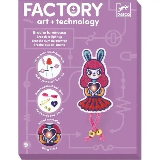 DJECO Набір для творчості "Брошка Bunny Girl Factory E-text"