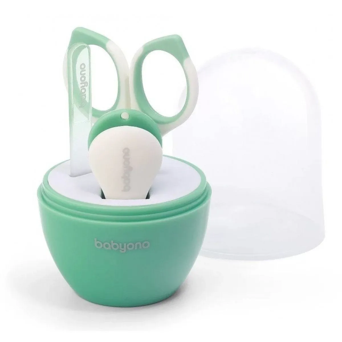 Косметичний набір для догляду за нігтями (пилочка, ножниці, щипчики) (Салатовий) &quot;BabyOno&quot;