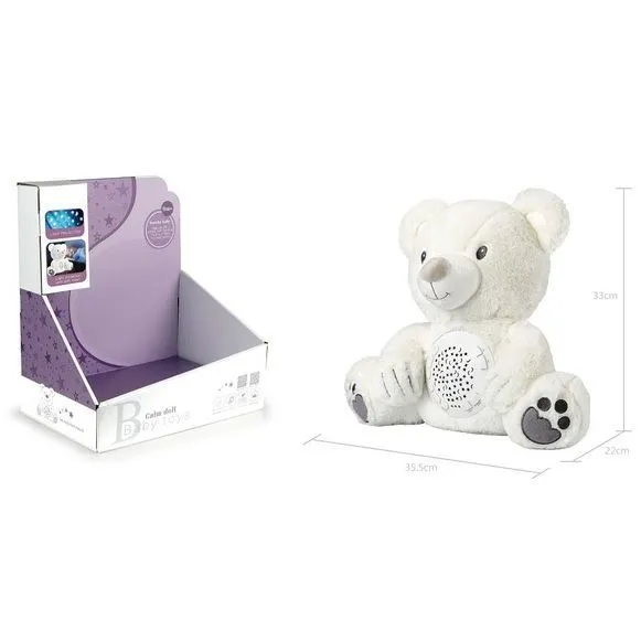 Іграшка музична плюшева Funmuch БІЛИЙ ВЕДМЕДИК з проектором