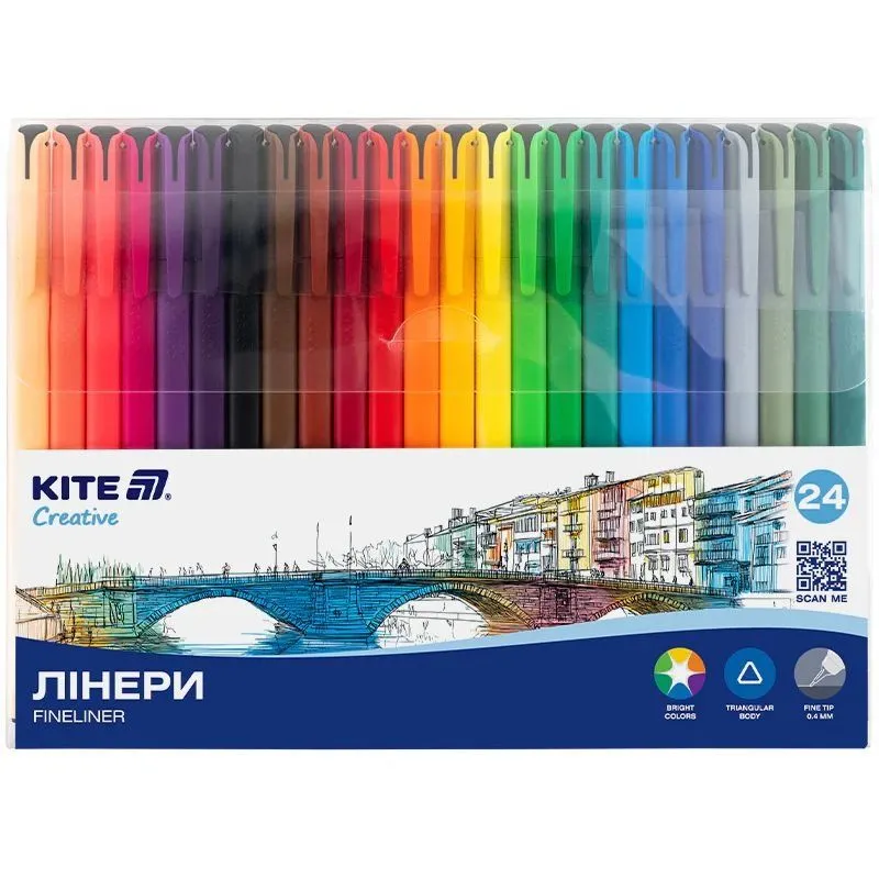 Лінери Kite Creative, набір 24шт