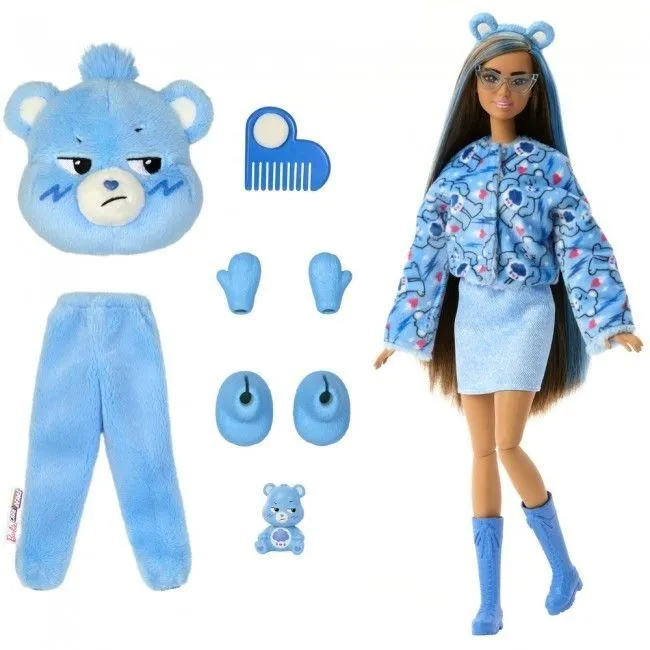 Лялька Barbie "Cutie Reveal" серії "Care Bears"  ведмедик Буркотун