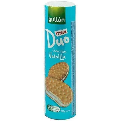 Печиво Gullon Duo Mega &quot;Біле з ванільним кремом&quot; 500 г