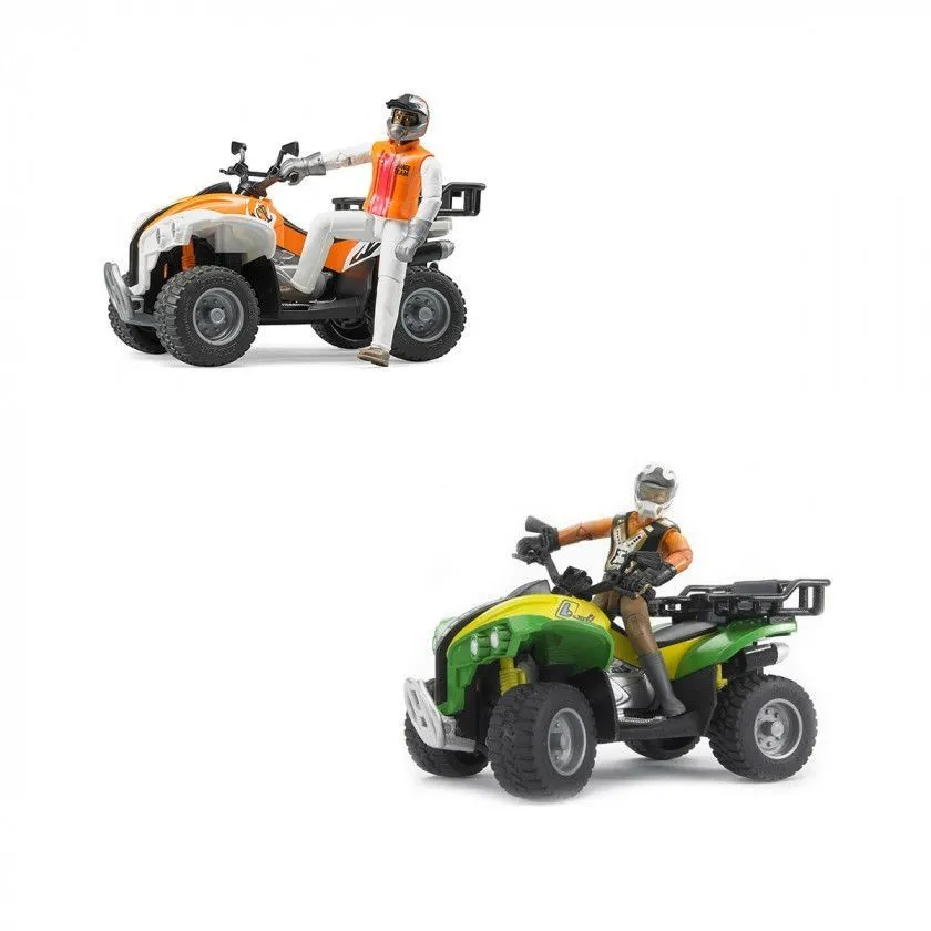 Іграшковий квадроцикл "Bruder" + фігурка водія
