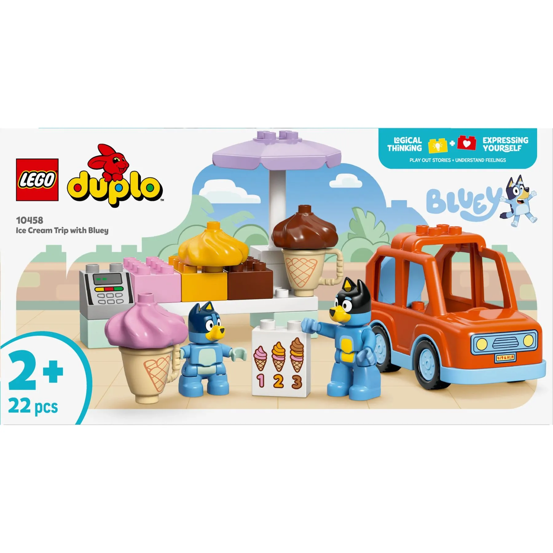 Конструктор Подорож із морозивом із Блуї LEGO DUPLO