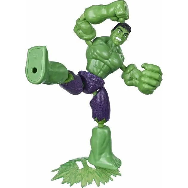 Ігрова фігурка героя фільму "Месники" серії "Bend and Flex" - Халк (Hulk), 15 см