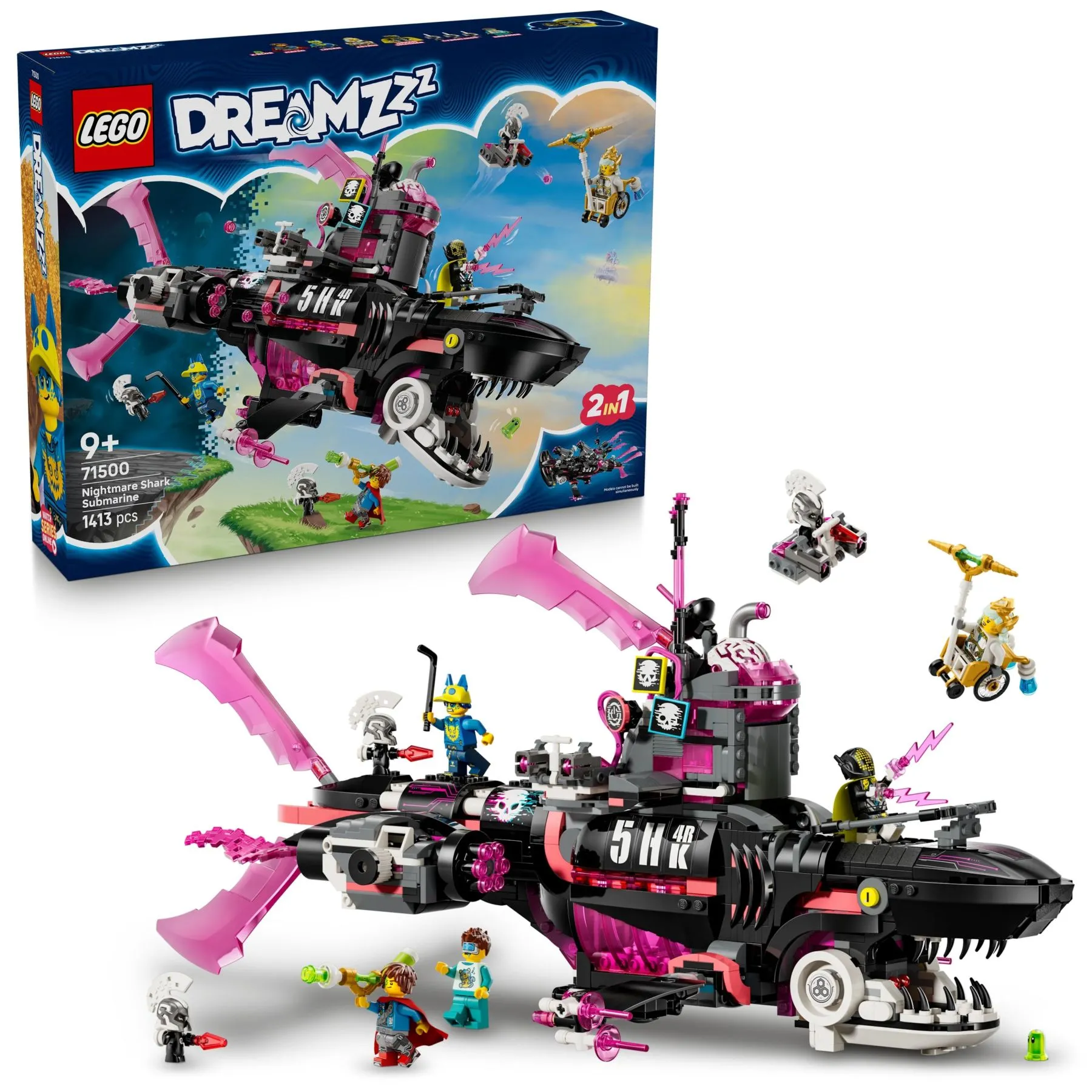 Конструктор Страхітливий підводний човен [Акулаk LEGO DREAMZzz