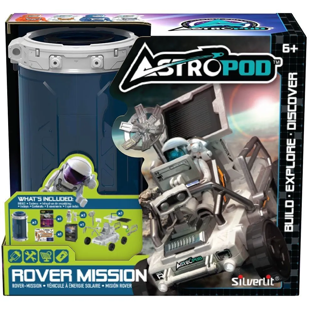 Ігровий набір з фігуркою ASTROPOD  МІСІЯ [ЗБЕРИ КОСМІЧНИЙ РОВЕРk (деталі ровера, фігурка, аксес.)