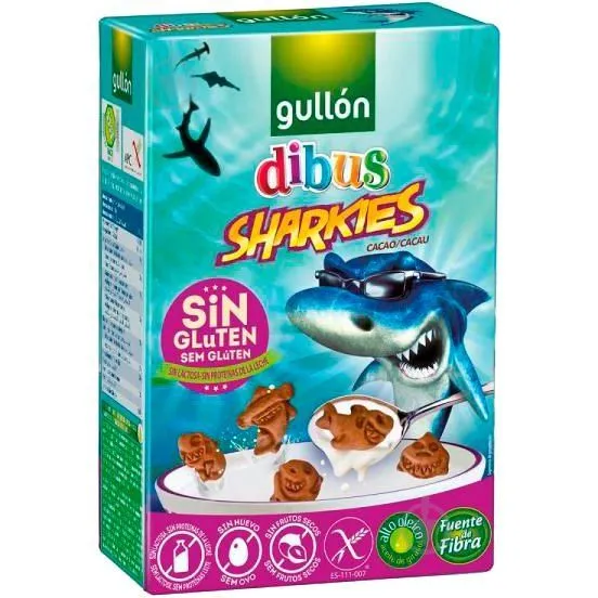 Печиво Gullon &quot;Dibus sharkies&quot; без глютену, 250 г