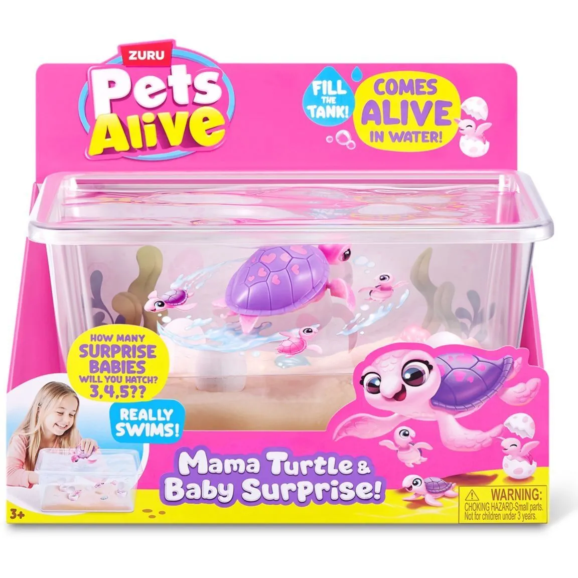 Інтерактивний ігровий набір PETS ALIVE серії "Mama &amp; Baby Surprise" S1  МАМА ЧЕРЕПАХА З СЮРПРИЗОМ