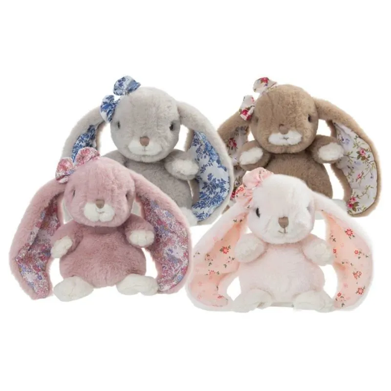 М'яка іграшка Кролик "Floral Kanina", білий, 15см