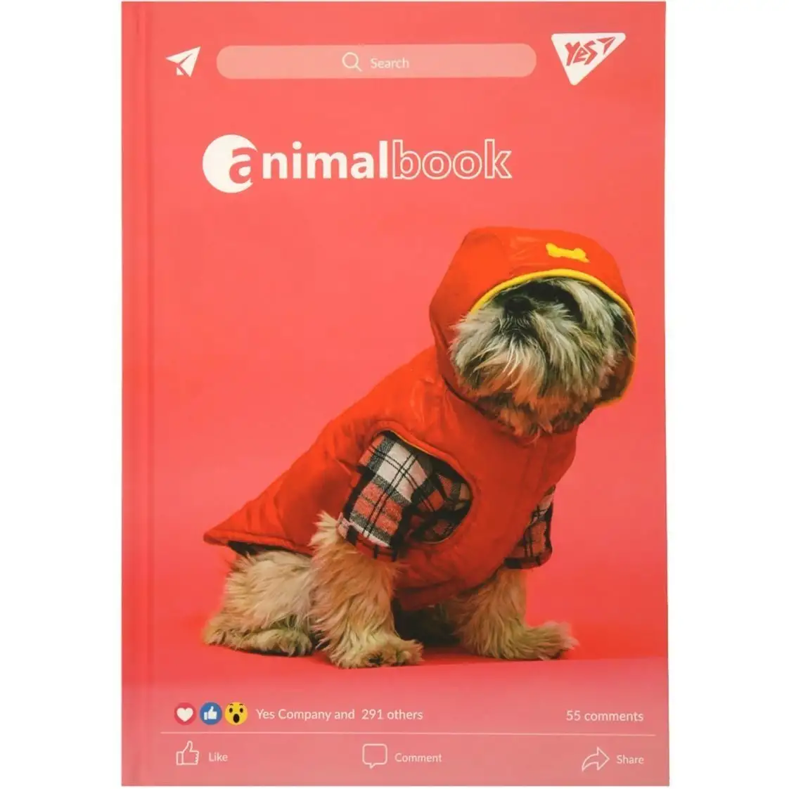 Блокнот YES А5/64 7БЦ "Animalbook", лінія