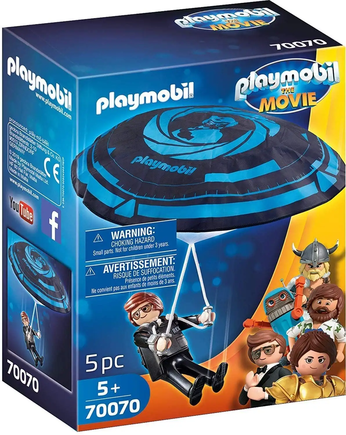 Рекс Дешер з парашутом Playmobil