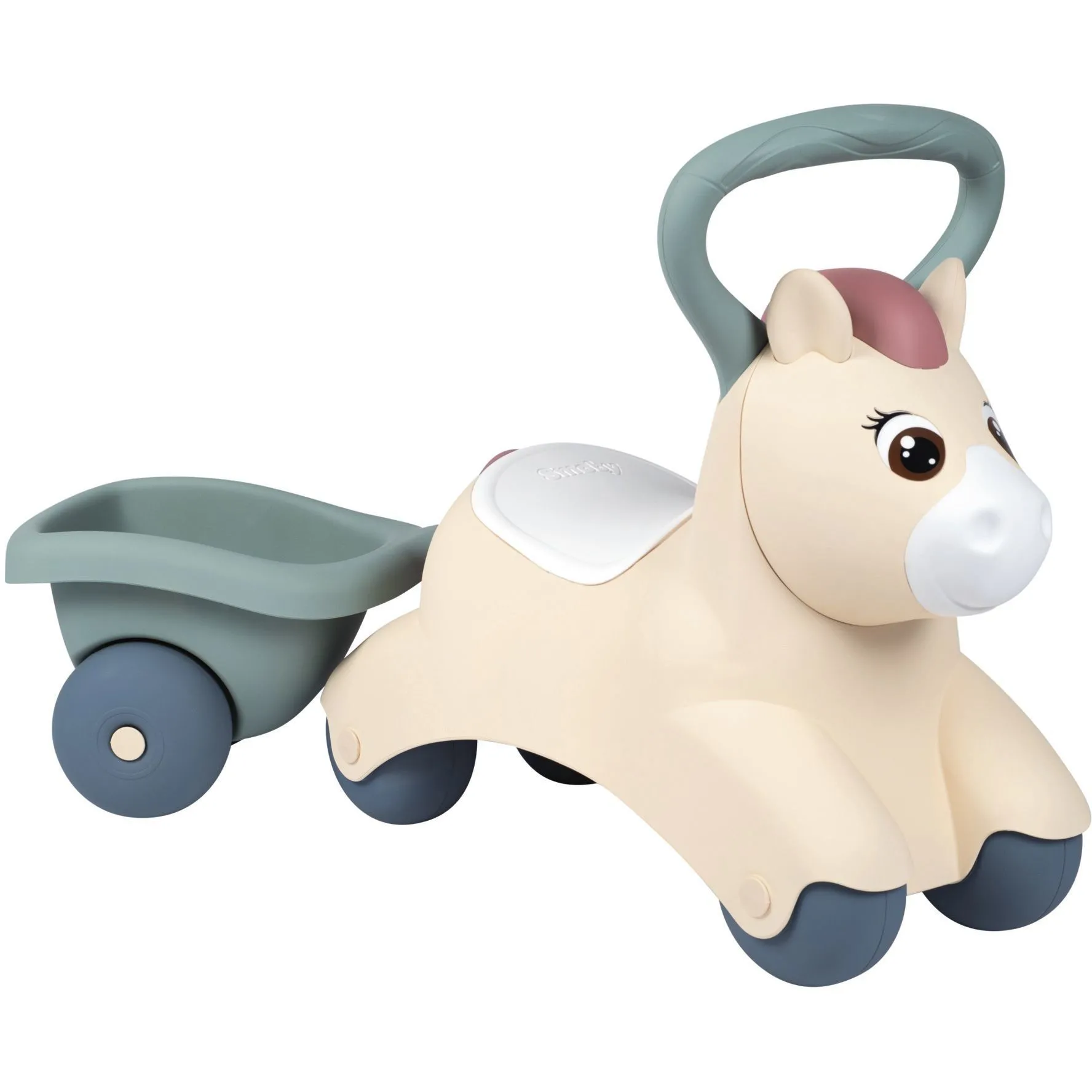 Дитяча каталка Smoby Little "Поні" з причепом, 54х27х40 см, 12 міс.+