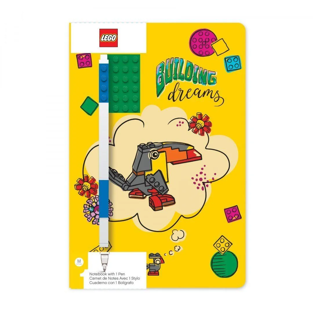 LEGO STATIONERY блокнот BUILDING DREAMS з гелевою ручкою