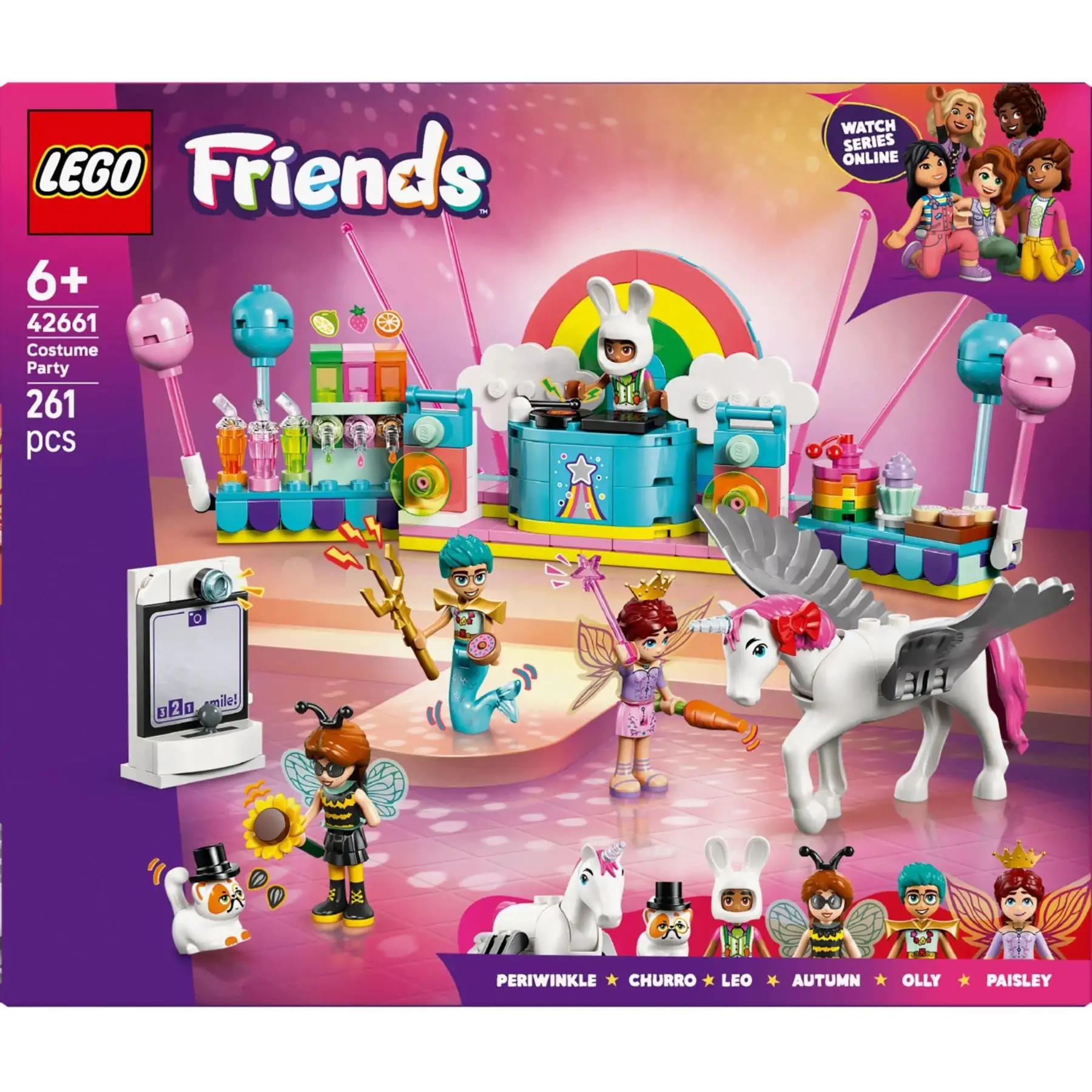 Конструктор Костюмована вечірка з єдинорогом і феєю LEGO Friends