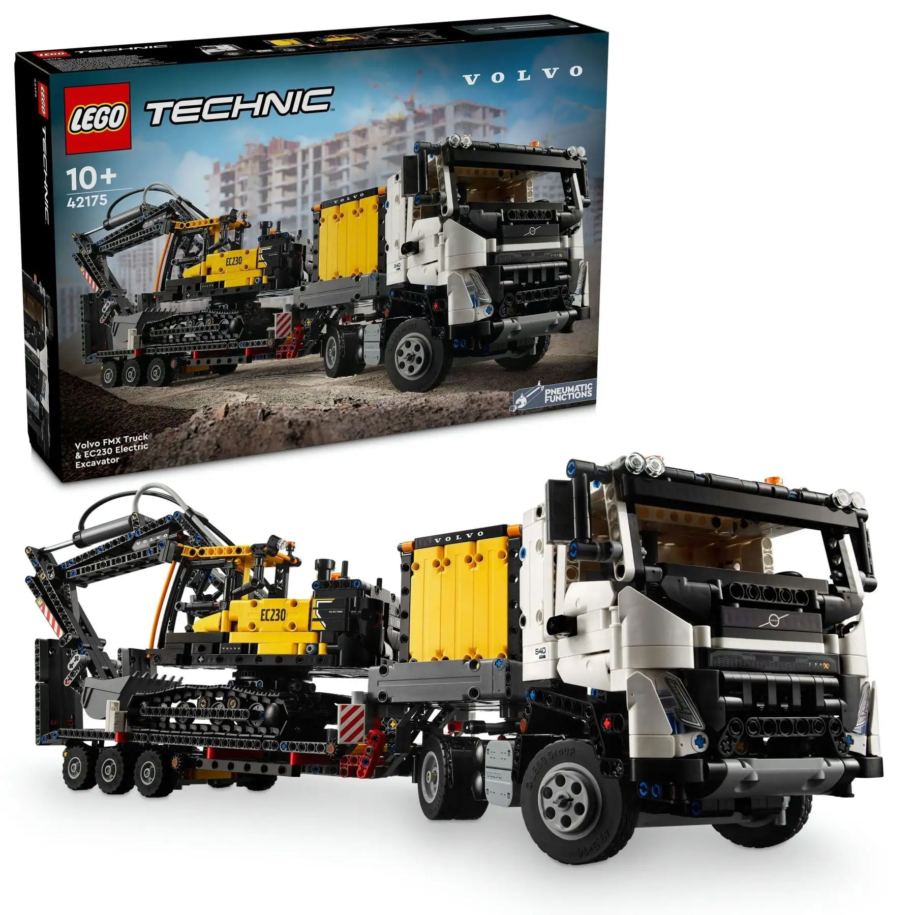 Конструктор Вантажівка Volvo FMX і  Електричний екскаватор EC230 LEGO TECHNIC