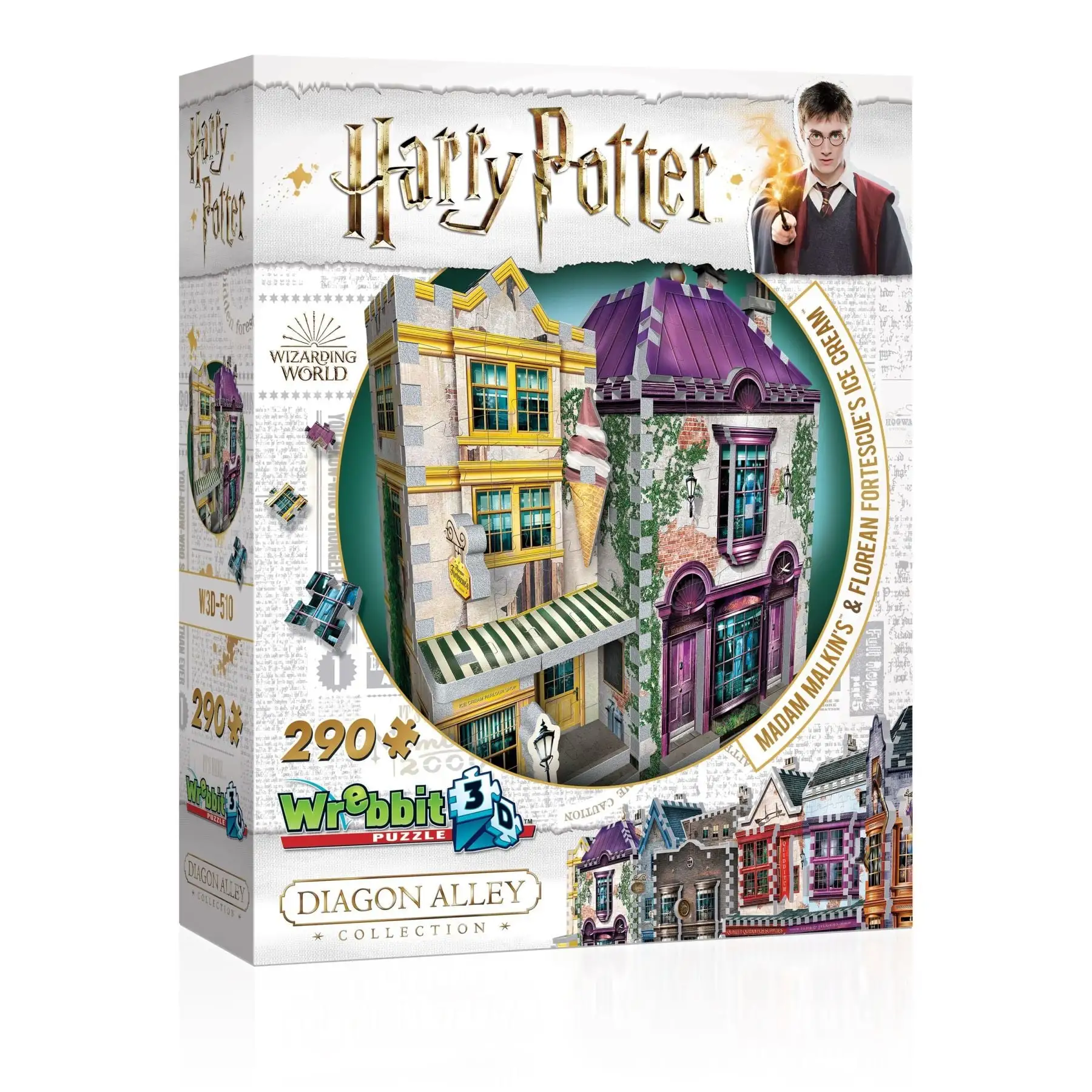 3D пазли Магазин Мадам Малкин Морозиво Флориан Фортескью Harry Potter