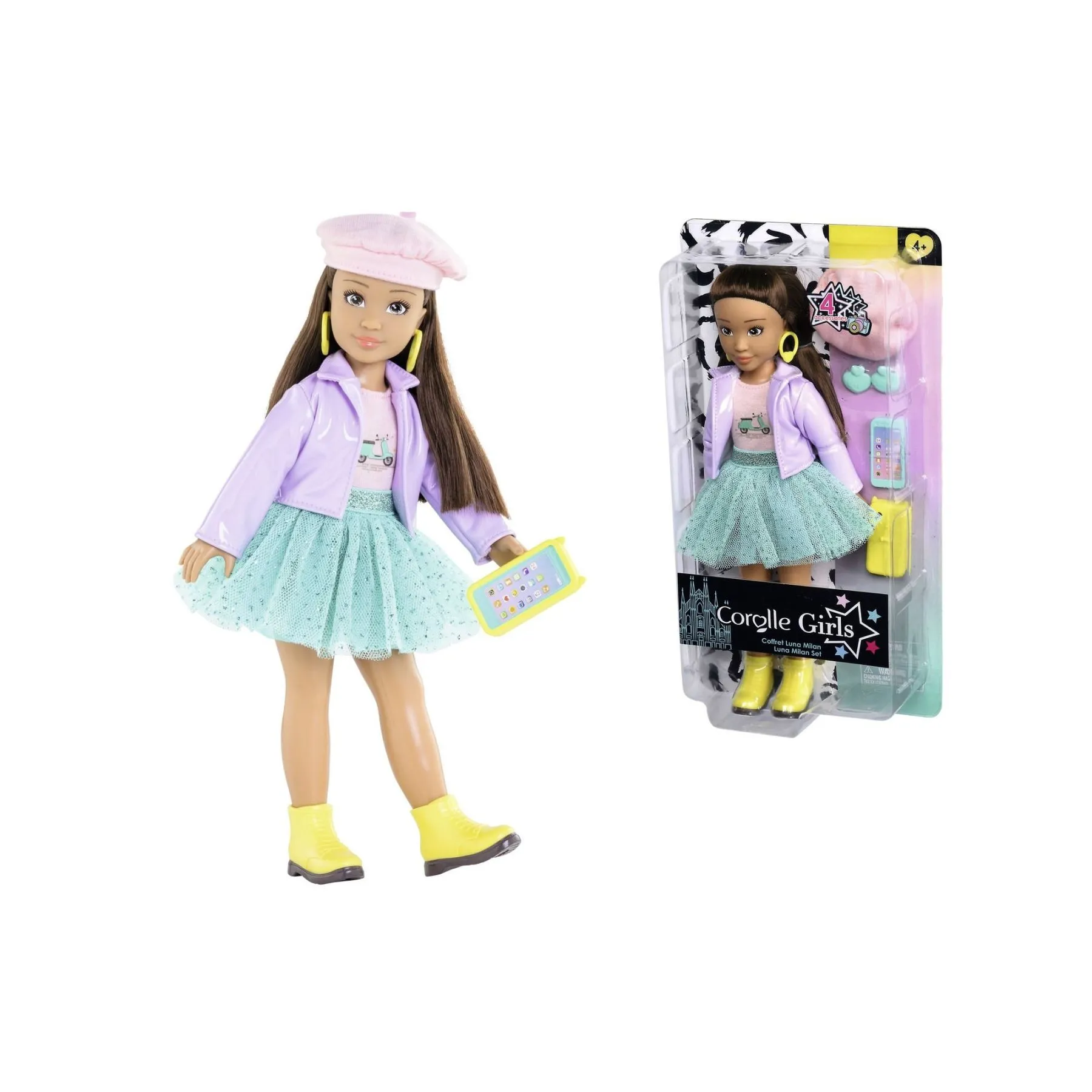 Лялька Corolle Girls Луна Фешн Мілан, з аксес., 28 см, 4+
