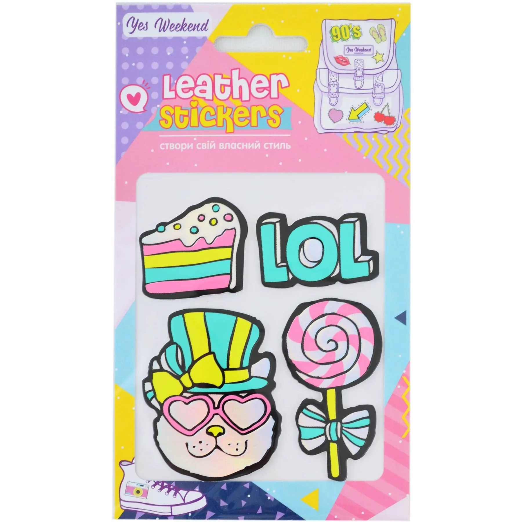 Набір наклейок YES Leather stikers "Sweets"