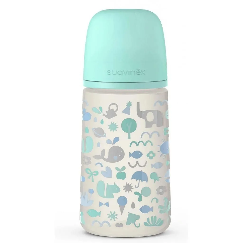 Пляшечка &quot;Memories - історії малюків&quot; 270 мл (анатомічна соска, повільний потік), зелена