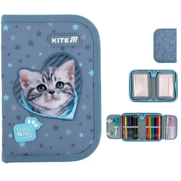 Пенал Kite 1 від., 2 відв., з наповненням 622H-3 SP