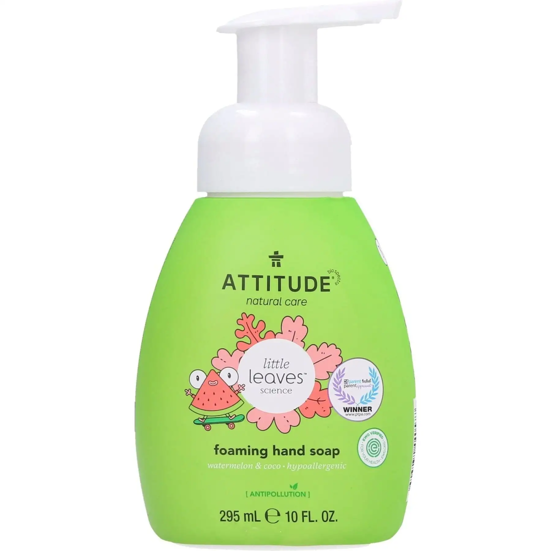 Піна для миття рук дитяча Кавун і кокос 295мл Little Leaves, Attitude