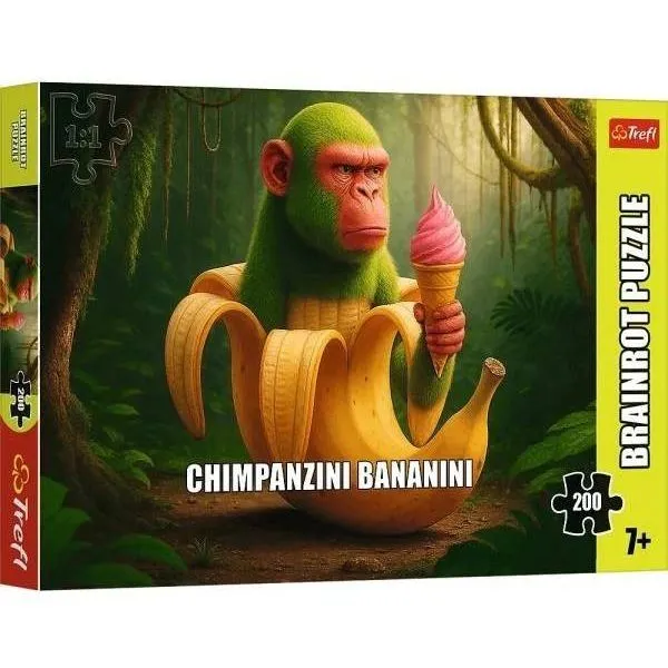 33653 Trefl Пазли "200 BrainRots Chimpanzini Bananini"