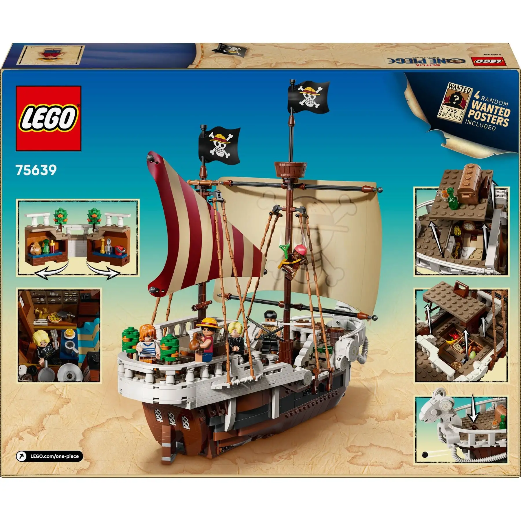 Конструктор Піратський корабель [Всюдихідний Мерріk LEGO ONE PIECE