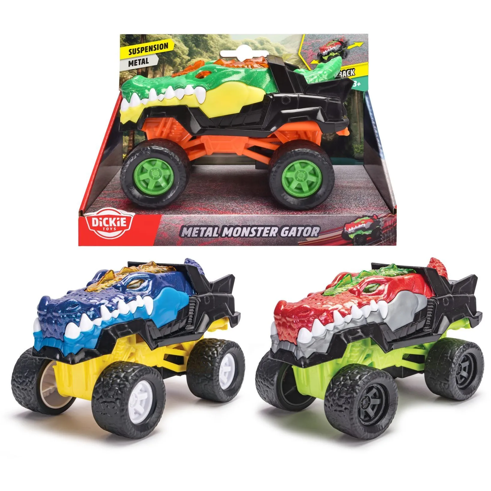 Машинка &quot;Монстр алігатор&quot;, 3 види, метал, 15 см, 3+