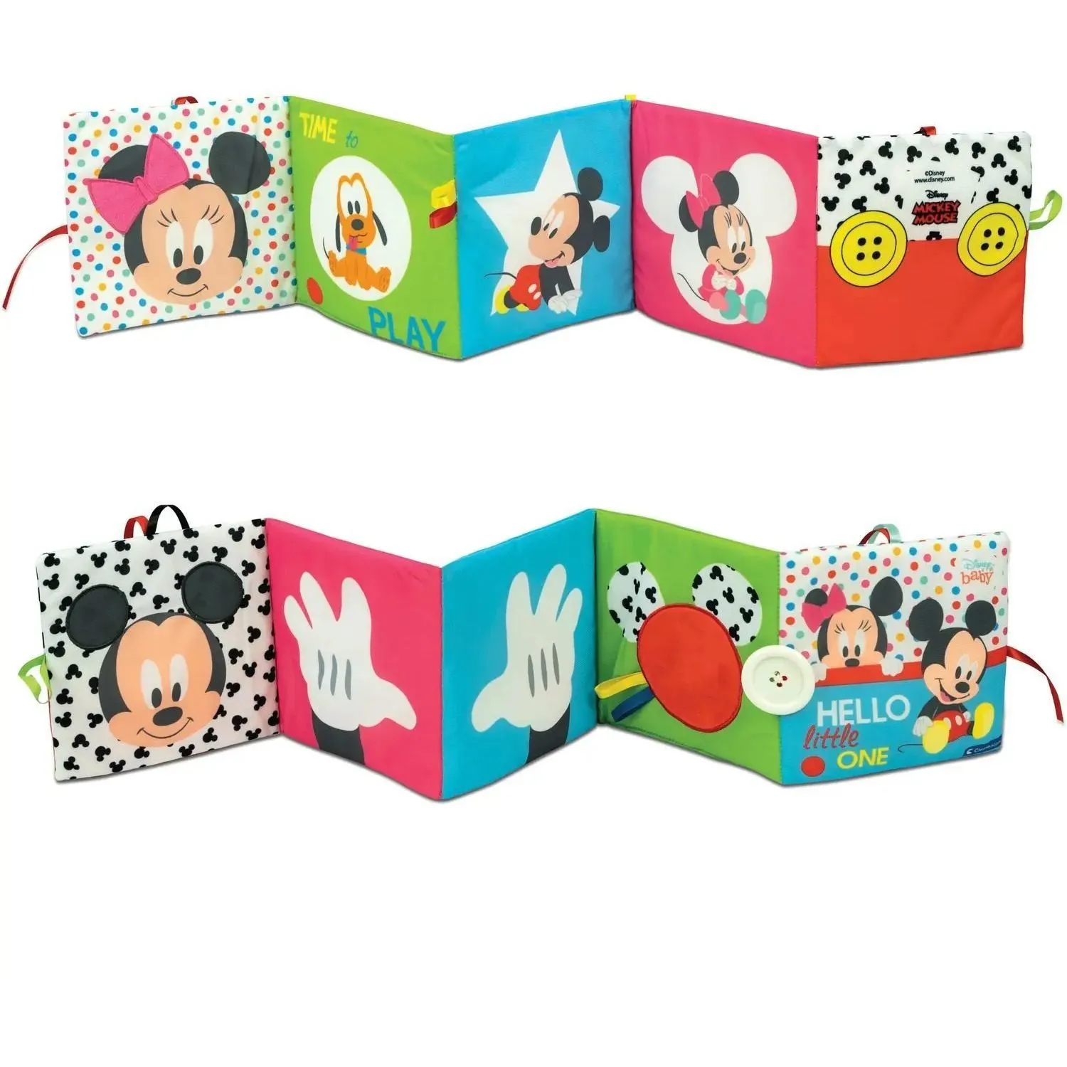 М&#039;яка іграшка-книга Clementoni &quot;Soft Book&quot;, серія &quot;Disney Baby&quot;