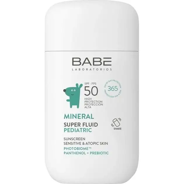 PEDIATRIC MINERAL Дитячий сонцезахисний супер флюїд з пребіотиком на фізичних фільтрах SPF 50, 50 мл