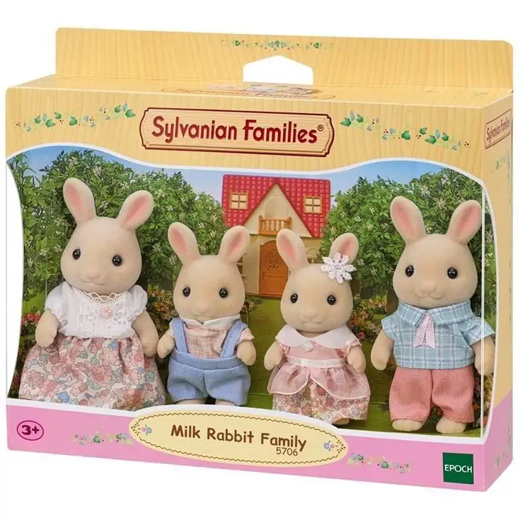 Ігровий набір Sylvanian Families Сім'я Молочних Кроликів оновлена (5706)