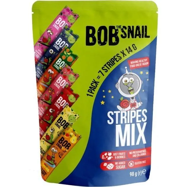 Цукерки &quot;Страйпси асортi&quot; 100 г, Равлик Боб