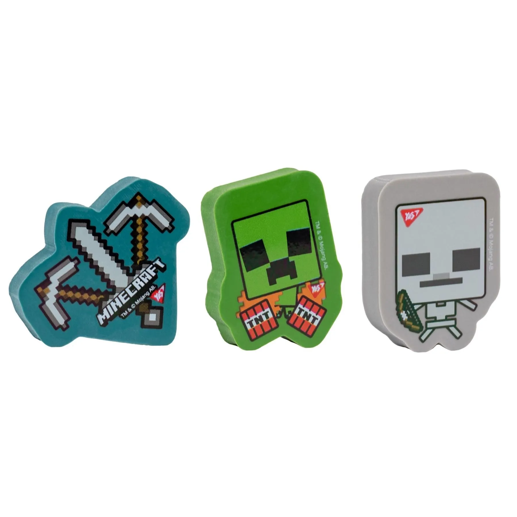Гумка фігурна YES &quot;Minecraft&quot; 3 диз. мікс