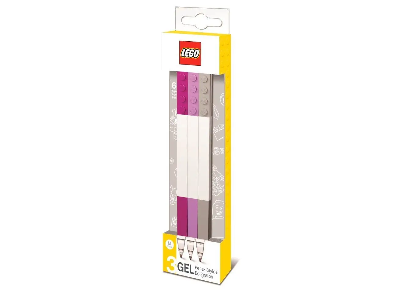 LEGO STATIONERY Набір гелевих ручок, фіолет., лаванда, сіра