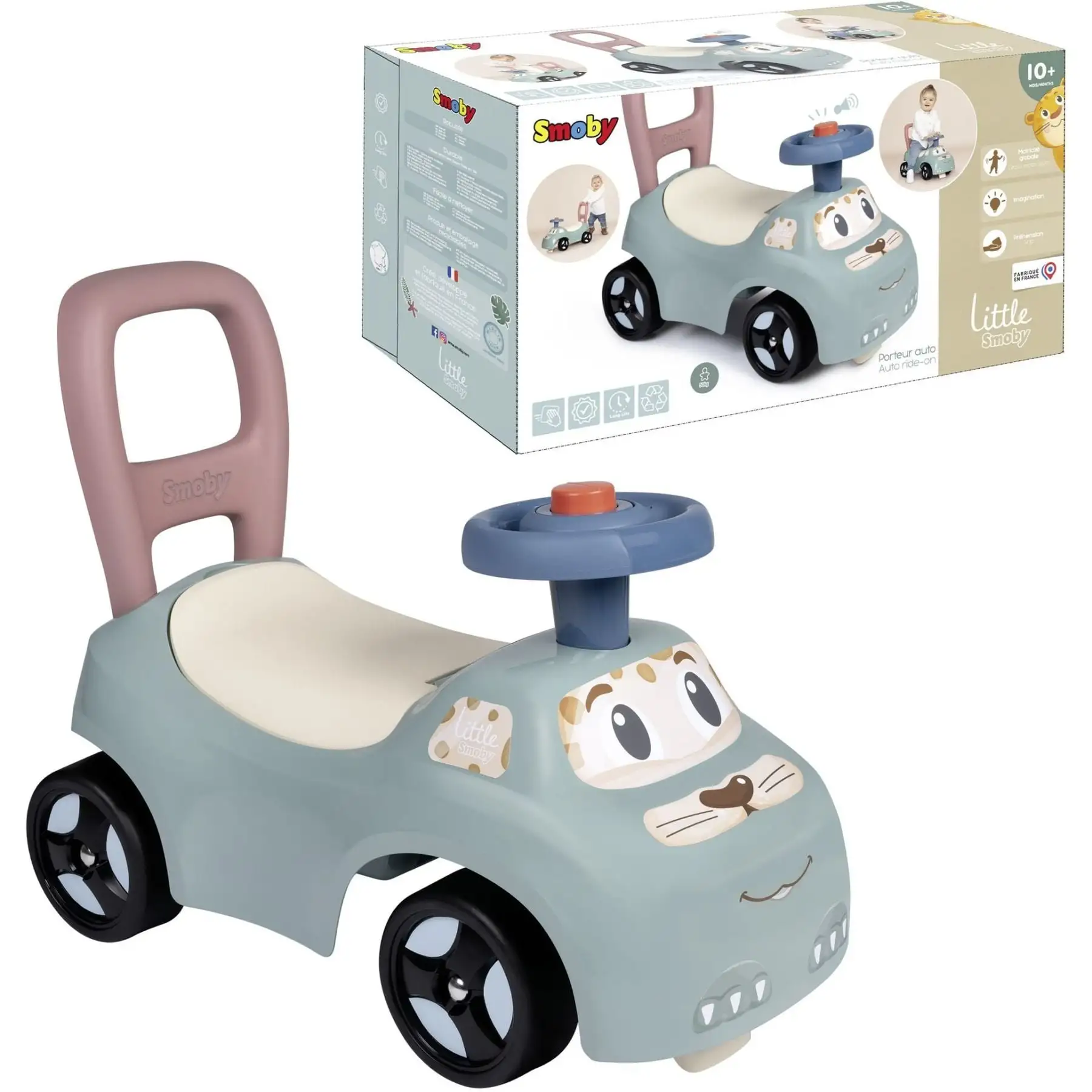 Машина для катання Smoby Little "Котик", 54х27х40 см, 10 міс.+