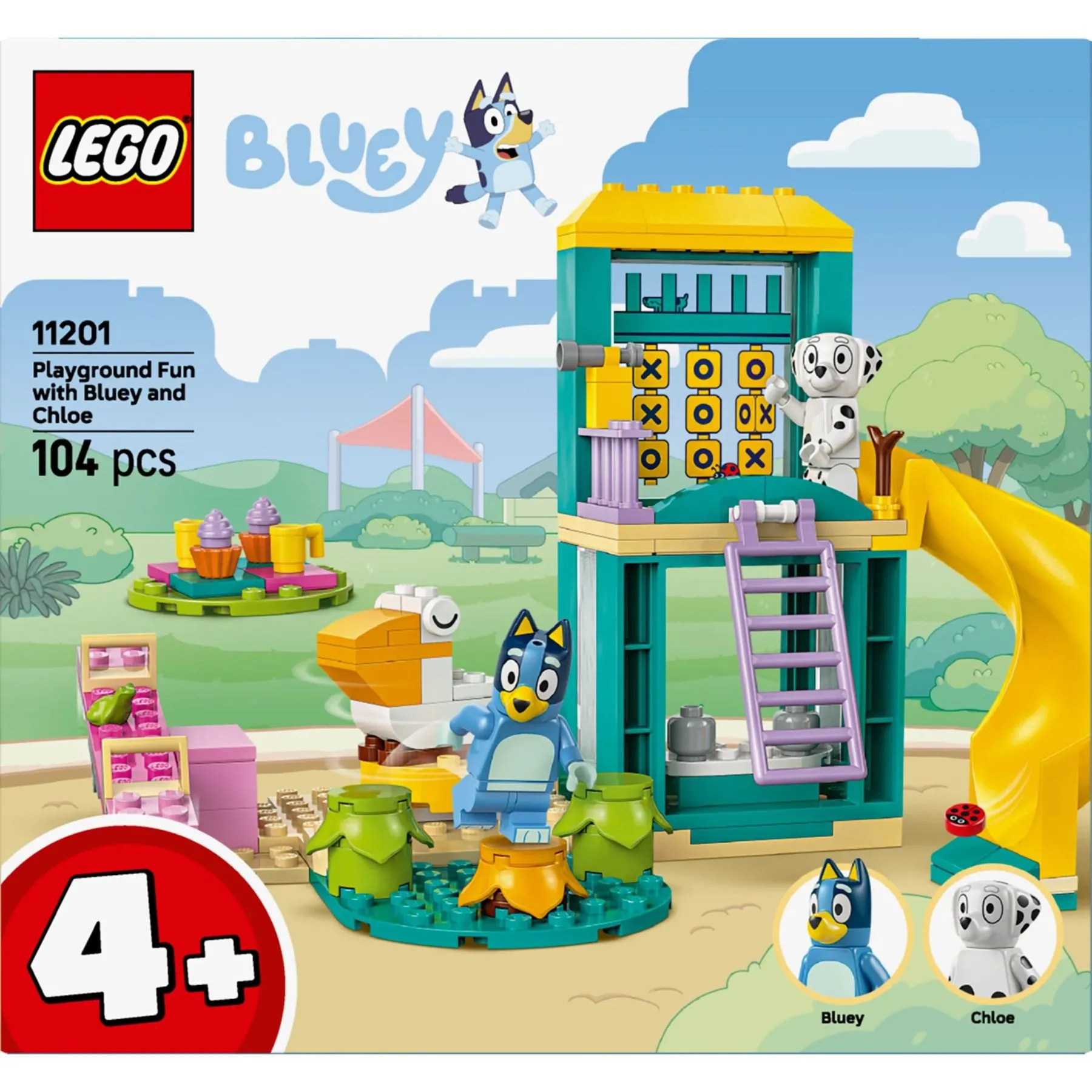 Конструктор Веселощі з Блуї та Хлоєю на ігровому майданчику LEGO Bluey