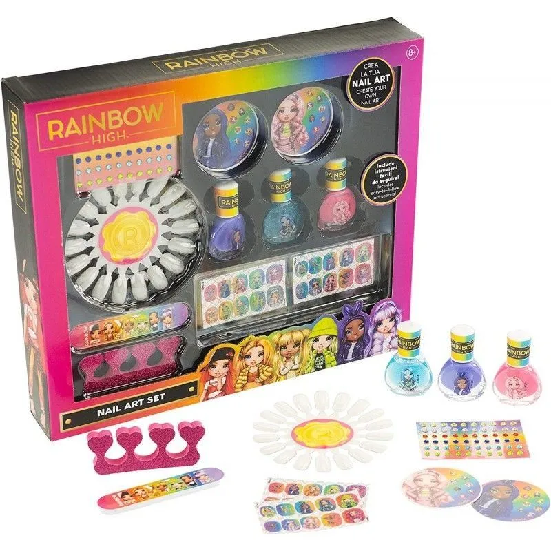 Великий набір нейл-арту  RAINBOW HIGH NAIL ART SET, 11 предм.