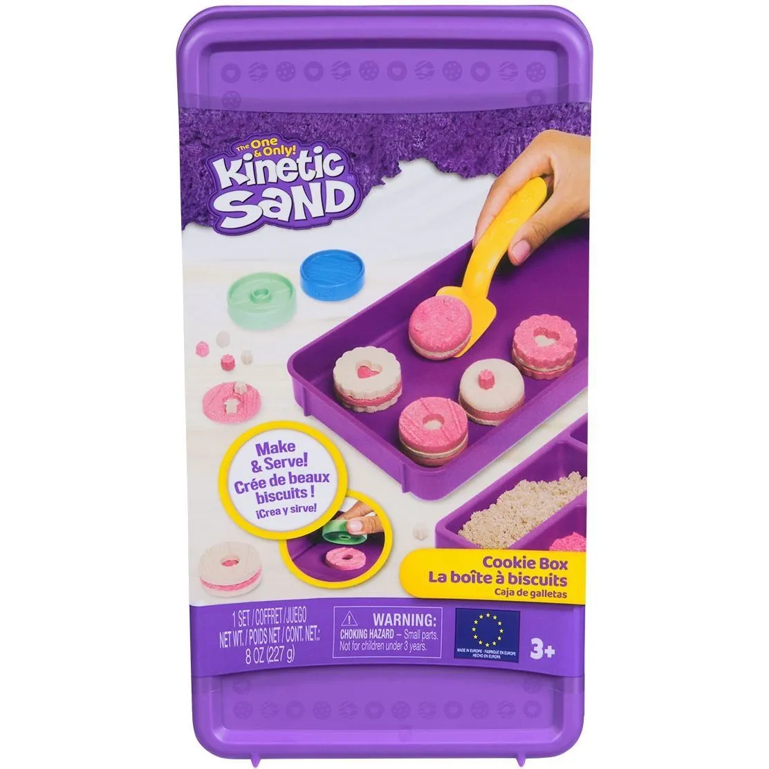 Набір піску для творчості - KINETIC SAND КОЛЬОРОВЕ ПЕЧИВО (2 кольори, 227 g, аксес.)