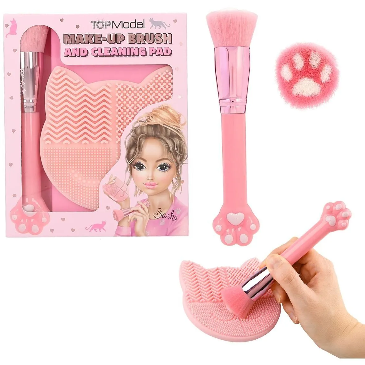 TOPModel Щітка та чистяча подушечка Kitty BEAUTY and ME 0413253