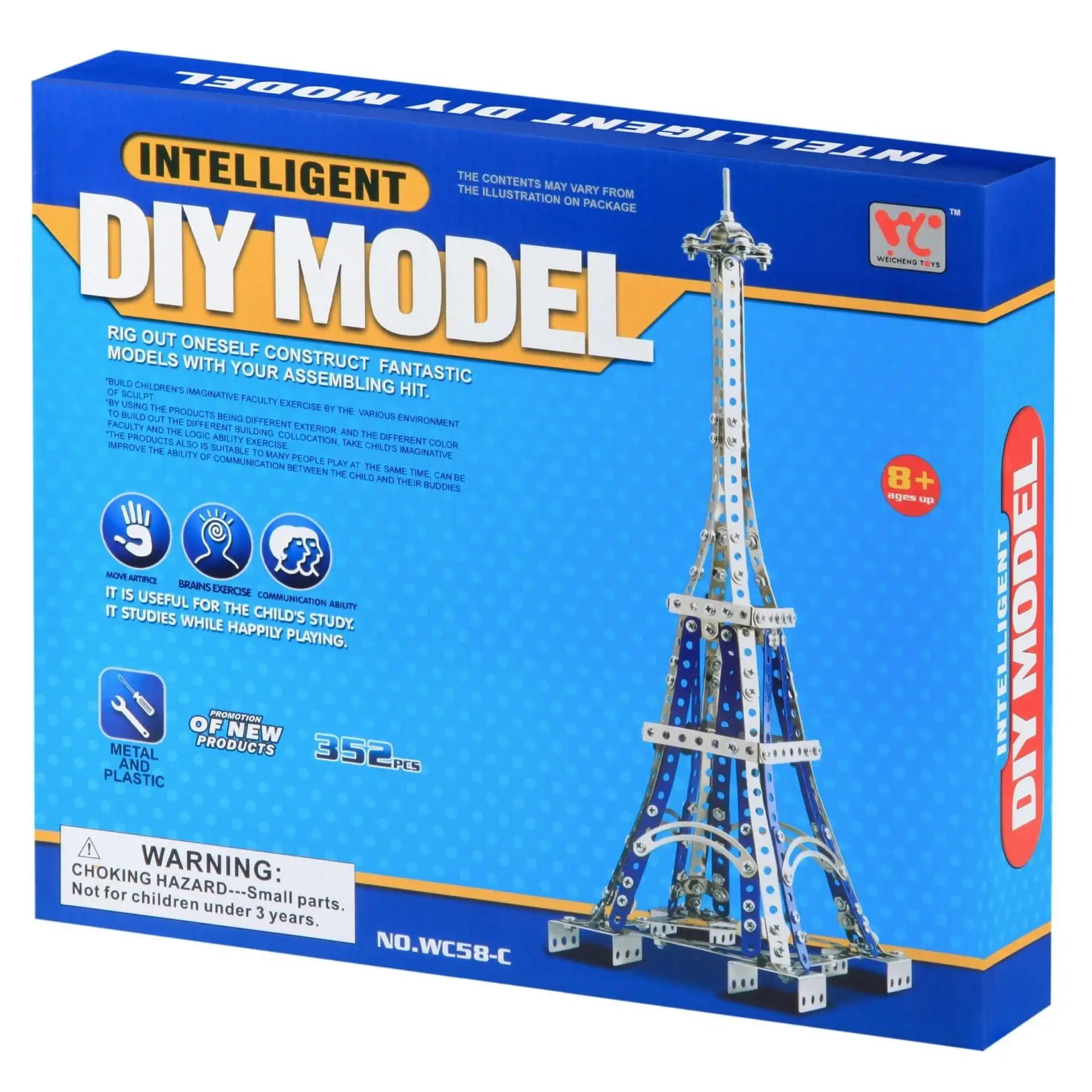 Конструктор металлический Same Toy Inteligent DIY Model Эйфелева башня 352 эл. WC58CUt