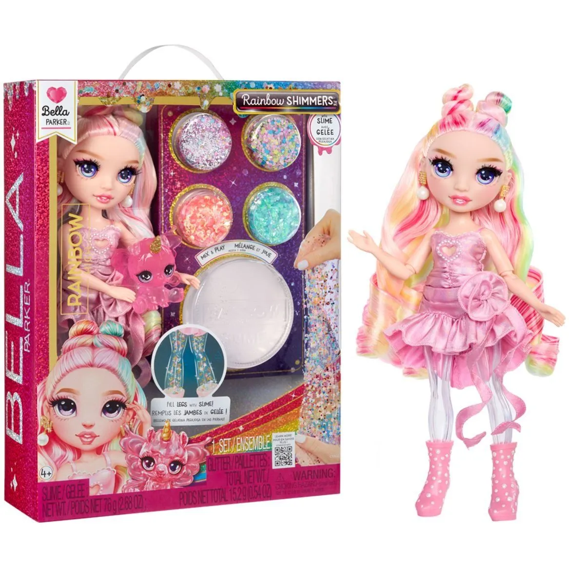 Ігровий набір з лялькою RAINBOW HIGH серії "Rainbow Shimmers" - БЕЛЛА (зі слаймом)