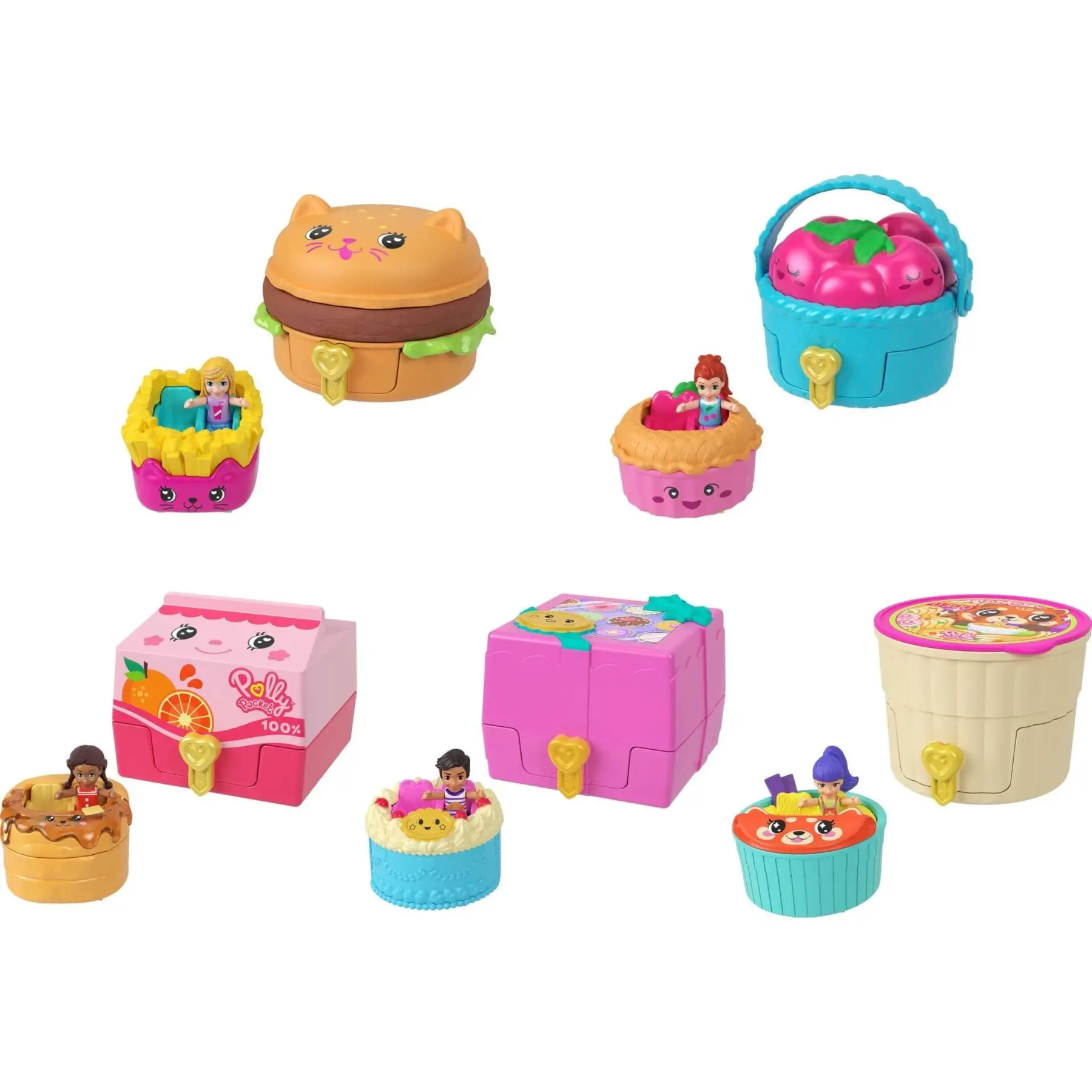 Набір-сюрприз "Take out Reveal" серії "Доставка їжі" Polly Pocket (в ас.)