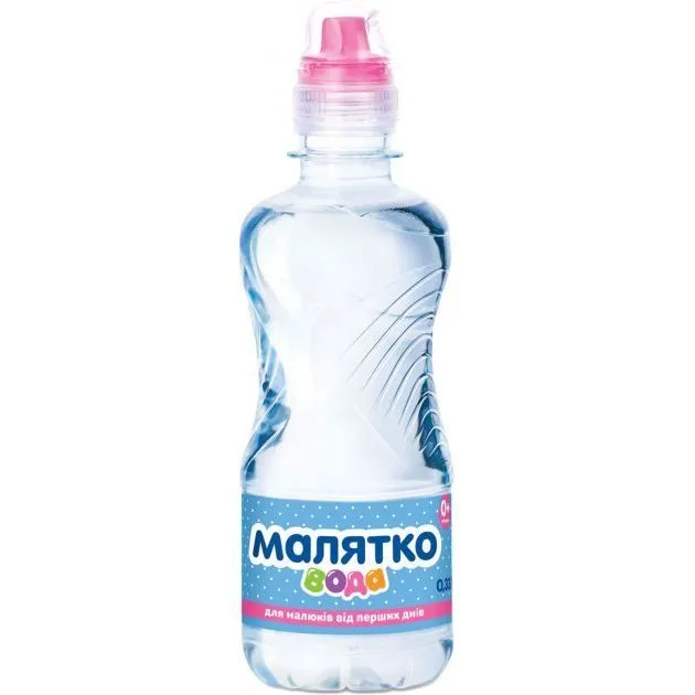 Дитяча вода &quot;Негазована&quot; 0,33 л (спорт-непроливайка), Малятко