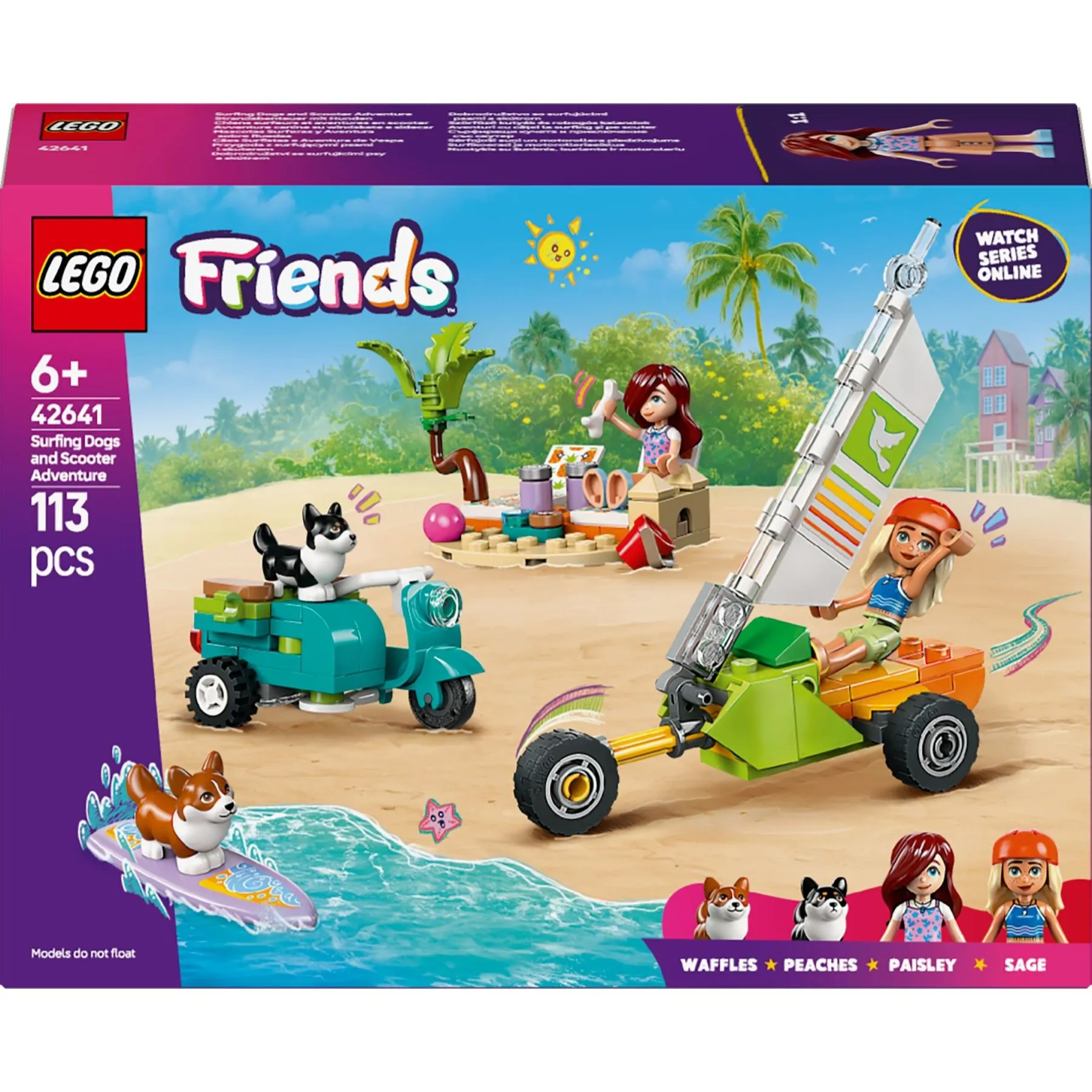 Конструктор Собачі пригоди на серфі та скутері LEGO Friends