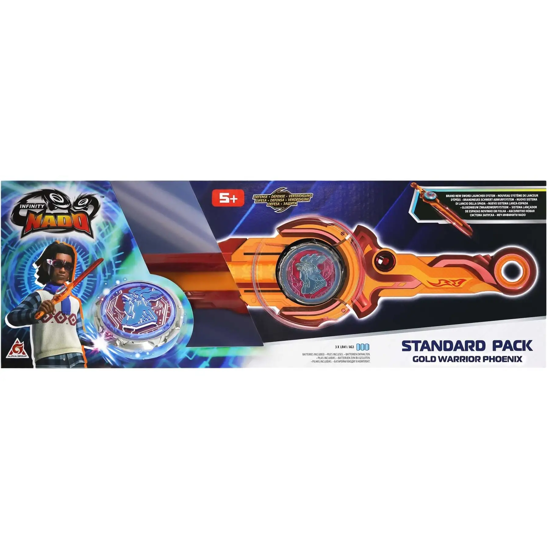 Дзиґа Infinity Nado VI серія Standard Pack Gold Warrior Phoenix Золотий Воїн Фенікс