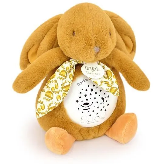 Музичний нічник-проектор зайчик Lapin, жовтий, колекція SENSORIEL, арт. DC4206