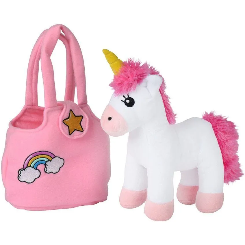 М&#039;яка іграшка &quot;Єдиноріг&quot; у сумці, 28 х 18 х 10 см, 3+